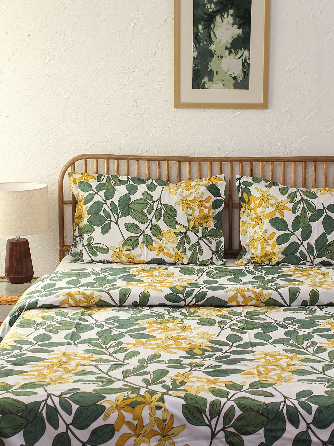 Moringa Green Duvet Cover