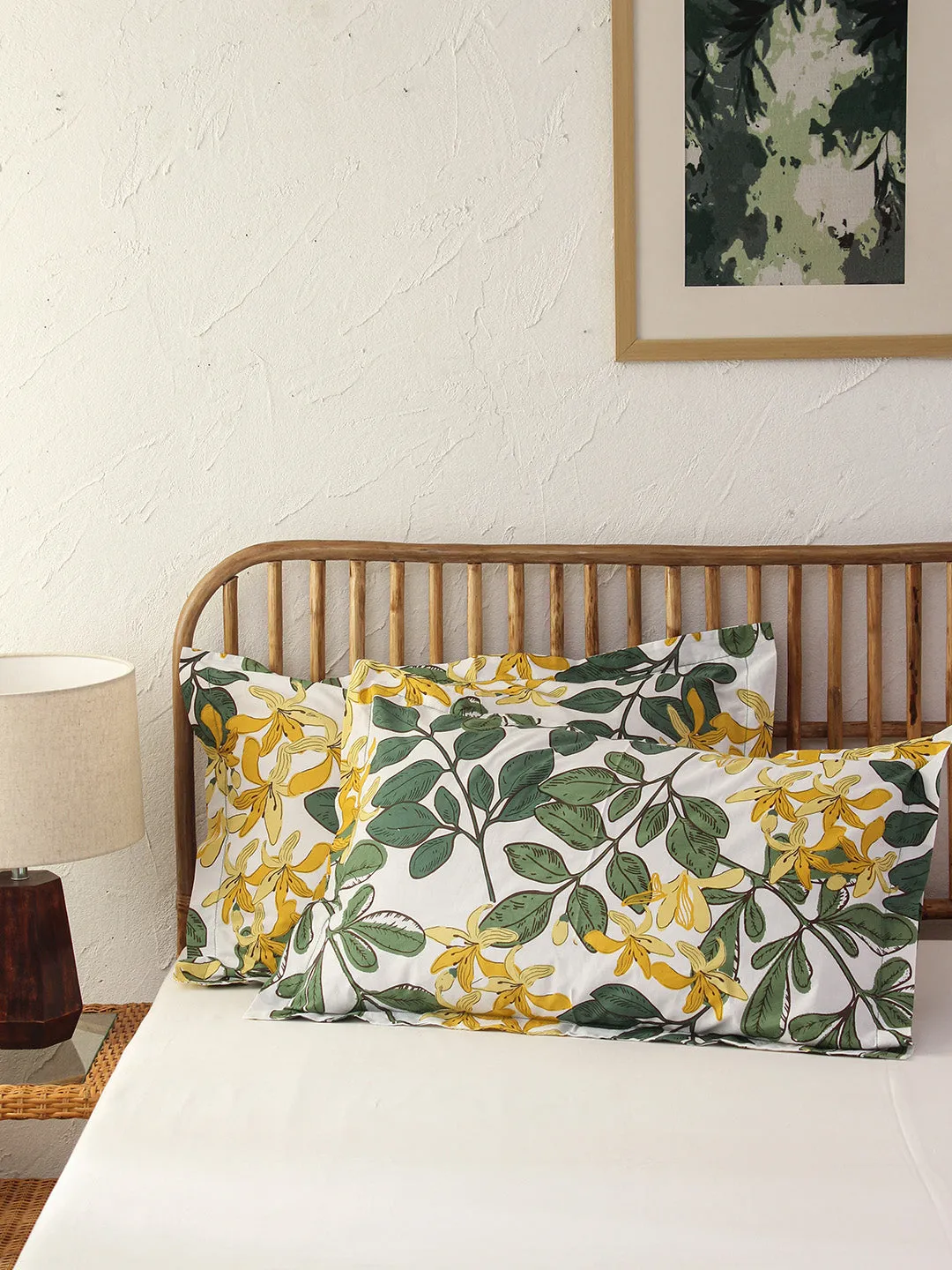 Moringa Pillow Cover Set (Green)