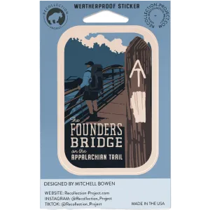 NOC Founder's Bridge on the Appalachian Trail Sticker