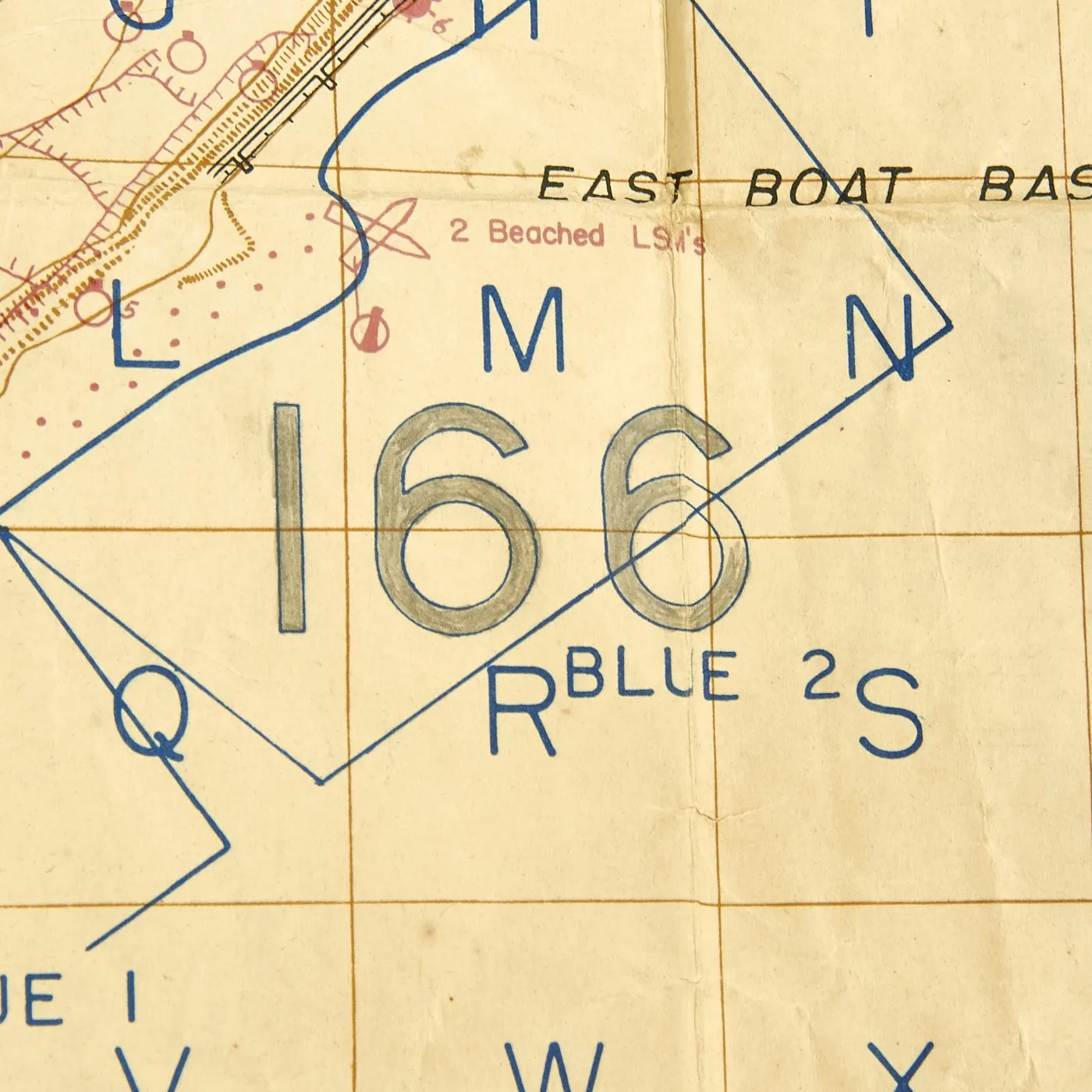 Original WWII U.S. Marine Corps Battle of Iwo Jima East Beaches Assault Invasion Map dated November 1944