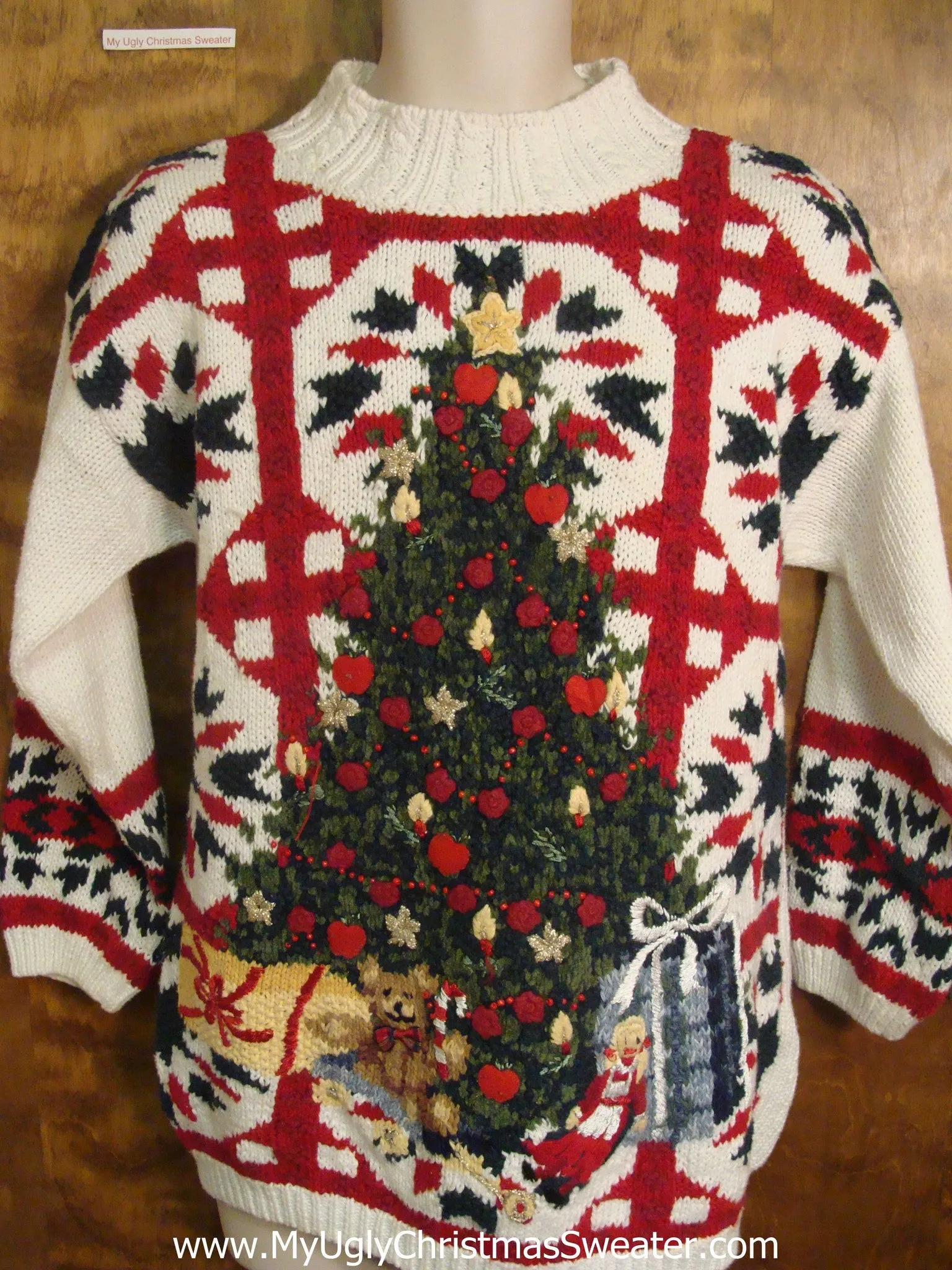 Ornate Christmas Tree Ugly Sweater for Xmas