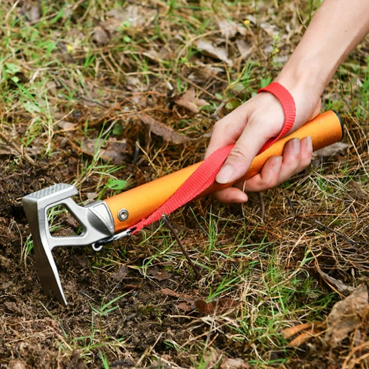 Outdoor Camping Multifunctional Tent Ground Nail Hammer(Orange)