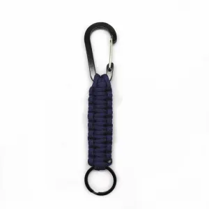 Outdoor Multifunctional Nylon Umbrella Rope Carabiner Key Chain(Deep Blue)