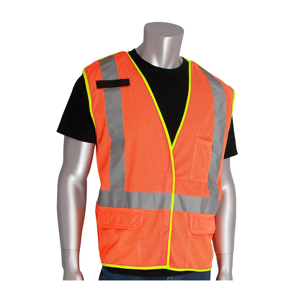 PIP 302-0210-OR/5X ANSI Type R Class 2 and CAN/CSA Z96 X-Back Breakaway Mesh Vest