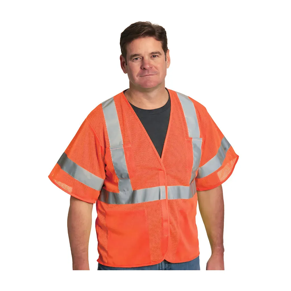 PIP 303-HSVEOR-XL ANSI Type R Class 3 Value Four Pocket Mesh Vest