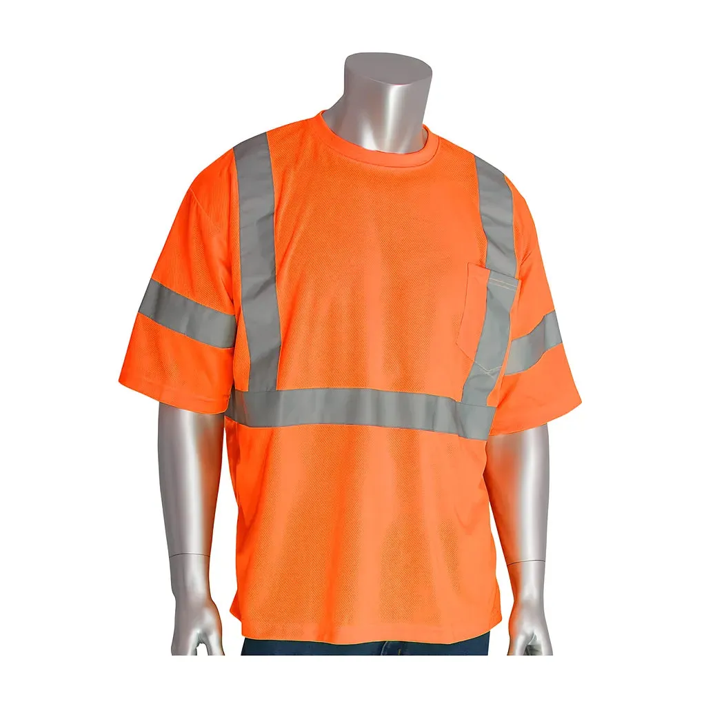 PIP 313-1400-OR/2X ANSI Type R Class 3 and CAN/CSA Z96 X-Back Short Sleeve T-Shirt