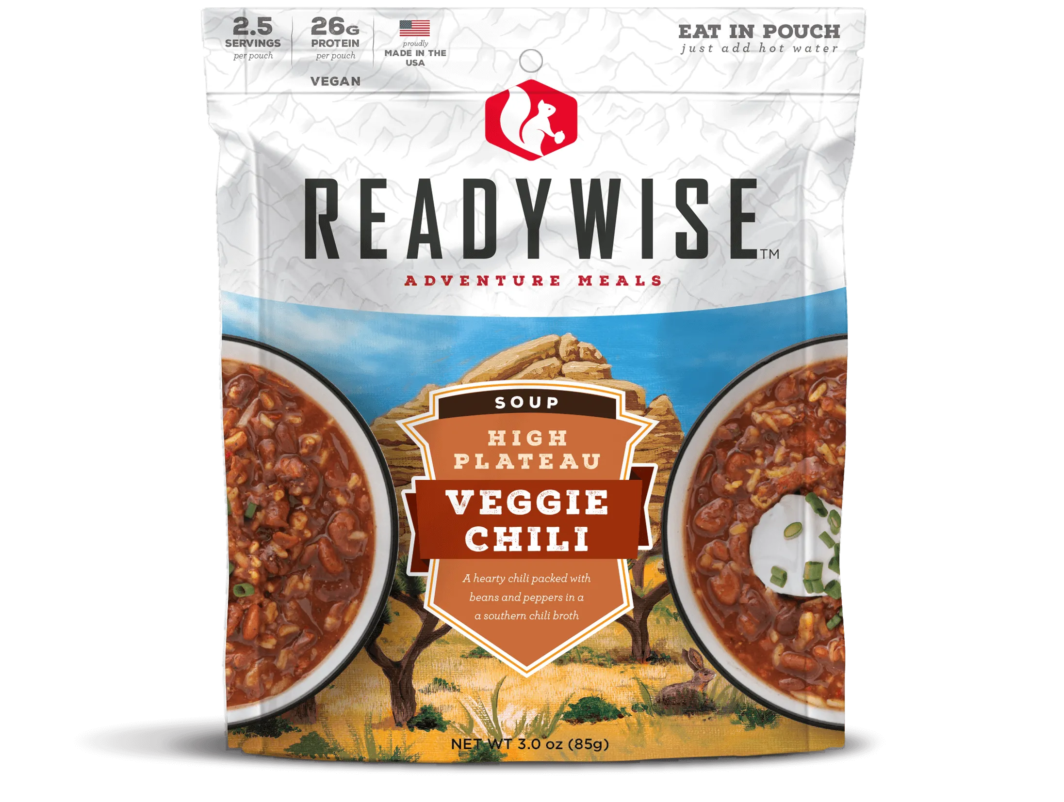 ReadyWise - High Plateau Veggie Chili Soup - 6 Pack