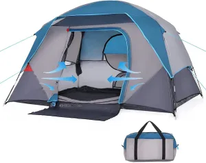 relaxed Outdoor 4-5 Person Tents for Camping Portable Waterproof Camping Tent 4 People Family Tent