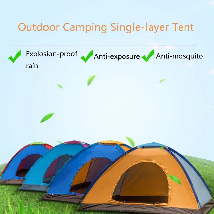 T015 Outdoor Camping Single-Layer Tent Camping Beach Tour Tent, Random Color Delivery, Applicable: For 2 People