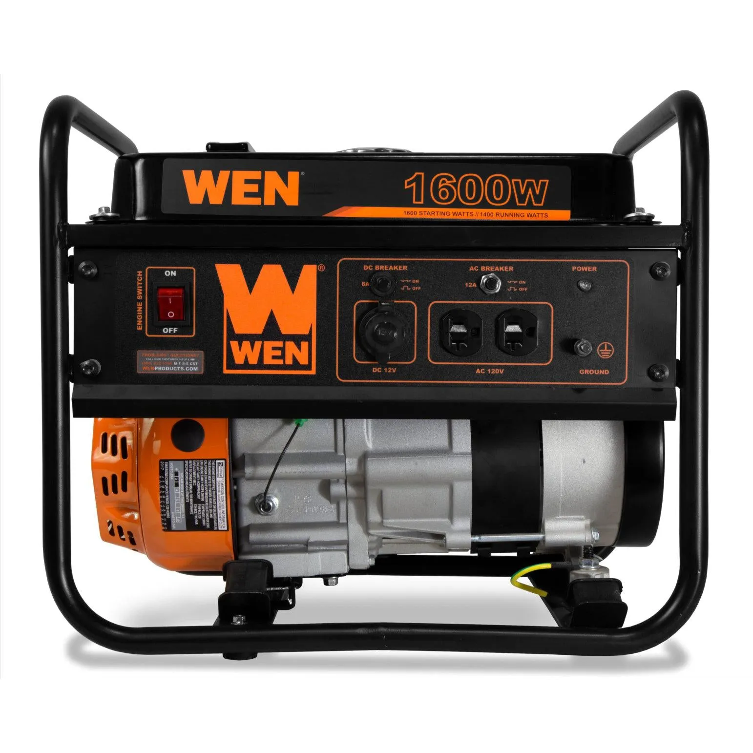 WEN 56160 4-Stroke 98cc 1600-Watt Portable Power Generator, CARB Compliant