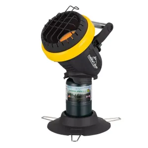 World Marketing 4,000 BTU Portable Propane Heater - Black/Yellow/Green