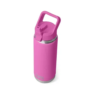 YETI Rambler Straw Bottle 26oz Wildflower Fuchsia