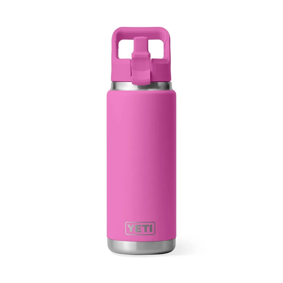 YETI Rambler Straw Bottle 26oz Wildflower Fuchsia